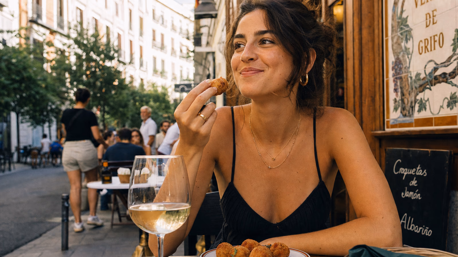 Platos típicos cerca del festival DCODE en Madrid